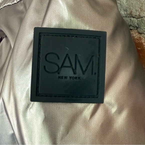SAM. Freestyle Down Puffer Jacket Silver Metallic Size‎ Medium - Picture 6 of 15